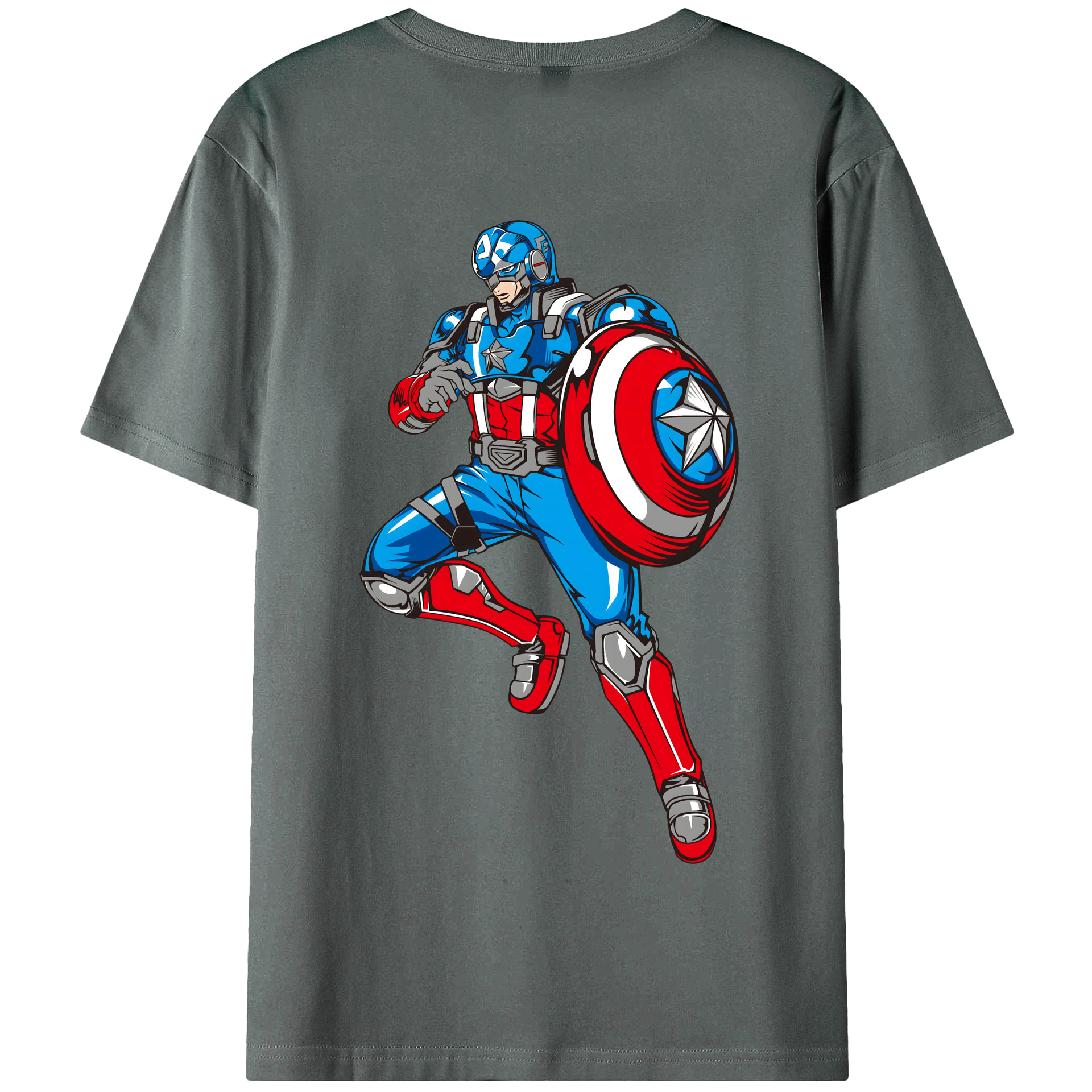 （画像用） アベンジャーズ The Avengers 綿100％半袖Tシャツ（背面プリント）